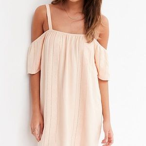 Kimchi Blue Ladder Lace Cold Shoulder Mini Dress